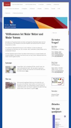 Vorschau der mobilen Webseite www.malermelzer.de, Maler Melzer, Jörg Wiesner