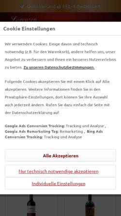 Vorschau der mobilen Webseite karl-lorenzen.de, Karl Lorenzen Weine- und Spirituosen KG