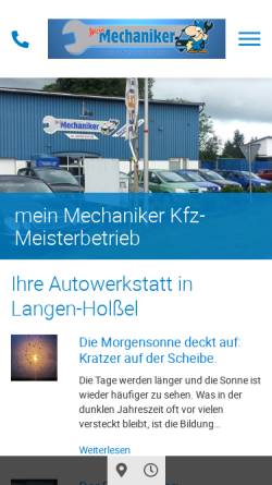 Vorschau der mobilen Webseite www.mein-mechaniker.de, Mein Mechaniker, Thorsten Irion