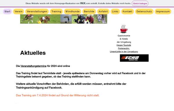 Vorschau von www.wcw.de, Windhund Club Weser e.V. von 1996