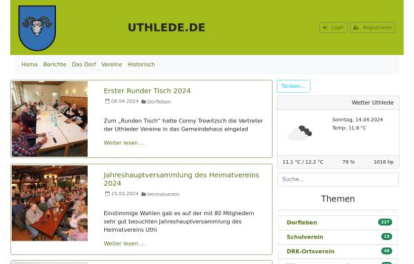Vorschau von www.uthlede.de, Uthlede