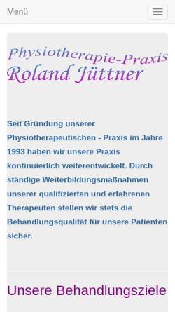 Vorschau der mobilen Webseite kg-juettner.de, Physiotherapie Roland Jüttner / Kosmetik - Fußpflege Andrea Jüttner-Büsenga