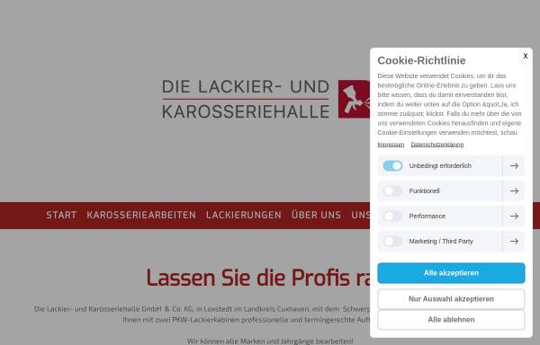 Vorschau von www.laka-halle.de, Lackier- und Karosseriehalle GmbH & Co.KG