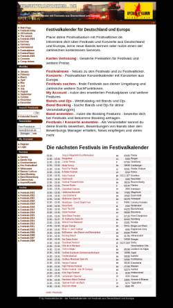 Vorschau der mobilen Webseite www.festivalticker.de, Festivalticker