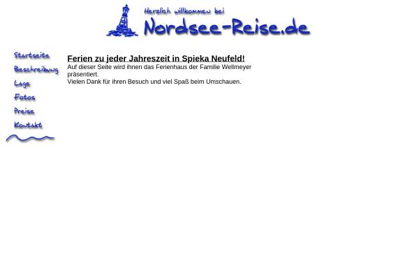Vorschau von www.nordsee-reise.de, Ferienhaus, Familie Wellmeyer
