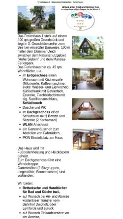 Vorschau der mobilen Webseite ferienhaus-koester-heitmann.de, Ferienhaus Köster-Heitmann