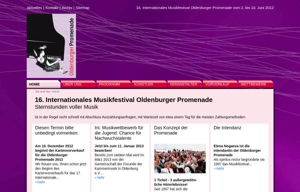 Kammermusik Festival 'Oldenburger Promenade'