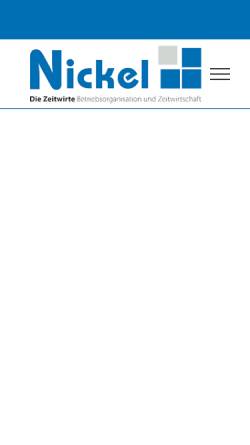 Vorschau der mobilen Webseite die-zeitwirte.de, Die Zeitwirte, Inh. Wolfram Nickel