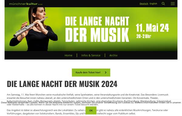 Vorschau von www.muenchner.de, Die Lange Nacht der Musik in München
