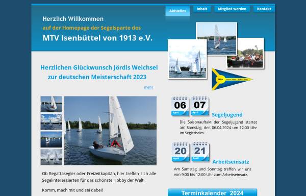 Vorschau von www.mtvi-segeln.de, Segelsparte des MTV Isenbüttel