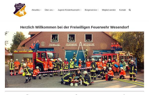 Vorschau von www.feuerwehr-wesendorf.de, Freiwillige Feuerwehr Wesendorf