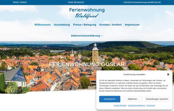 Vorschau von www.ferienwohnung-waldfried.de, Ferienwohnung Waldfried