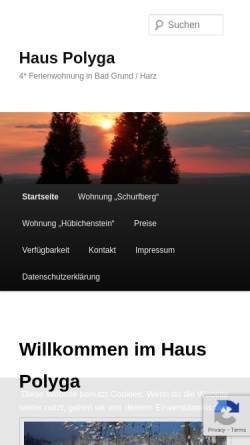 Vorschau der mobilen Webseite haus-polyga.de, Ferienwohnung Haus Polyga - Margret Polyga