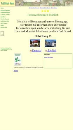 Vorschau der mobilen Webseite www.froehlich-harz.de, Ferienwohnungen Fröhlich