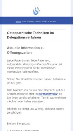 Vorschau der mobilen Webseite www.mit-haenden-heilen.de, Praxis Birgit Sturm
