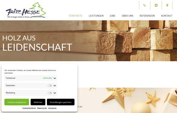Vorschau von www.fritzhesse.de, Fritz Hesse GmbH & Co. KG