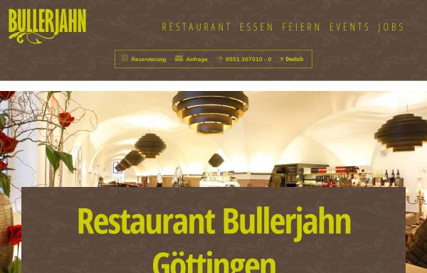 Vorschau von www.bullerjahn.info, Speise- und Schankwirtschaft Bullerjahn