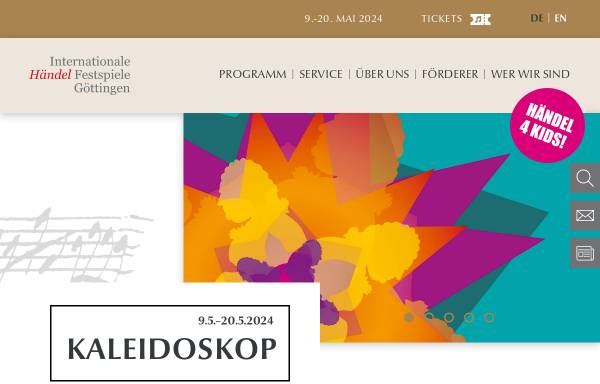 Vorschau von www.haendel-festspiele.de, Internationale Händel-Festspiele