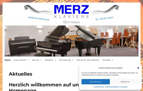 Vorschau von merz-klaviere.de, Merz-Klaviere GmbH