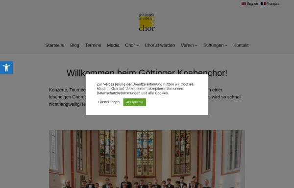 Vorschau von www.goettinger-knabenchor.de, Göttinger Knabenchor