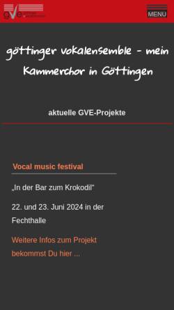 Vorschau der mobilen Webseite goettinger-vokalensemble.de, Göttinger Vokalensemble