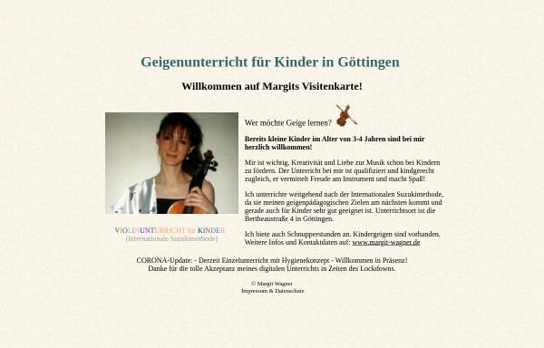 Vorschau von geigenunterricht-goettingen.de, Margit Wagner
