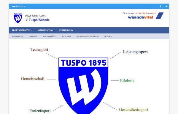 Vorschau von www.tuspoweende.de, Tuspo Weende - 1895 e.V.