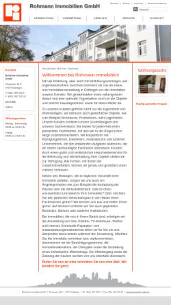 Vorschau der mobilen Webseite www.rohmann-hv.de, Rohmann Immobilien GmbH
