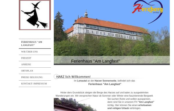 Vorschau von www.feha-langfast.de, Ferienhaus Am Langfast - Anne Schleicher