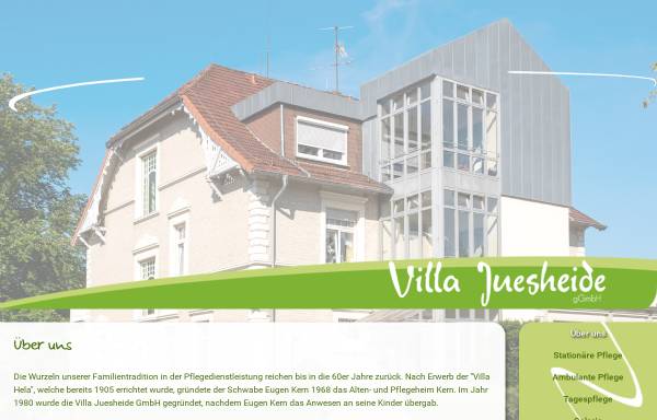 Vorschau von www.villajuesheide.de, Villa Juesheide GmbH