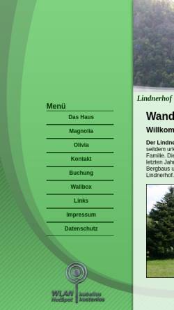 Vorschau der mobilen Webseite www.lindnerhof.info, Urlaub auf dem Lindnerhof - Rosalie Großheim