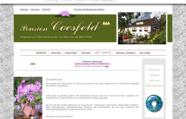 Vorschau von pensioncoesfeld.de, Pension Coesfeld - Giesela Coesfeld