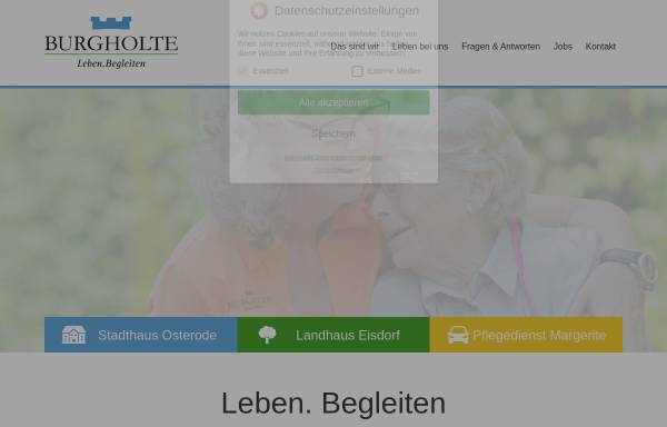 Vorschau von burgholte-senioren.de, Burgholte Seniorenwohnanlagen KG - Marc und Britta Burgholte
