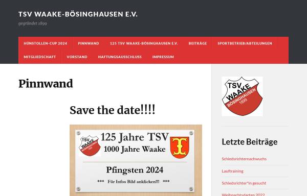 Vorschau von www.tsvwaakeboesinghausen.de, TSV Waake-Bösinghausen - Fußballabteilung