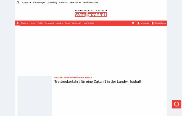 Vorschau von www.kreiszeitung-wochenblatt.de, Kreiszeitung Wochenblatt - Wochenblatt-Verlag Schrader GmbH & Co. KG
