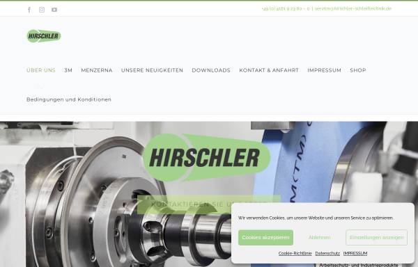 Vorschau von hirschler-schleiftechnik.de, Hirschler Oberflächentechnik GmbH