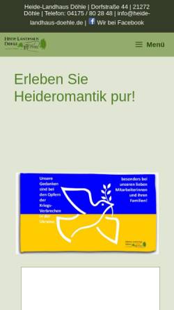 Vorschau der mobilen Webseite www.heide-landhaus-doehle.de, Heide-Landhaus Döhle