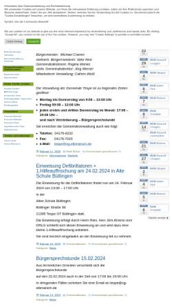 Vorschau der mobilen Webseite gemeinde-tespe.de, Gemeinde Tespe