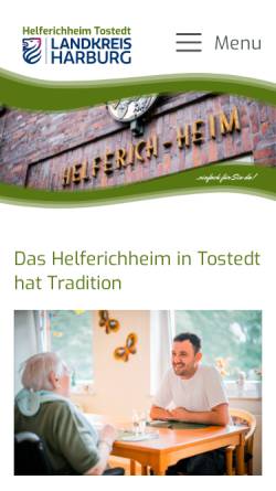 Vorschau der mobilen Webseite helferichheim-tostedt.de, Alten- und Pflegeheim (Helferichheim)