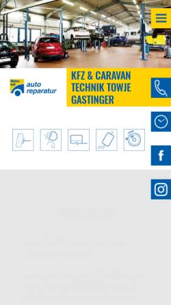 Vorschau der mobilen Webseite www.gastinger-kfz.de, KFZ-Meisterbetrieb Gastinger