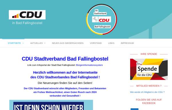 Vorschau von cdu-fallingbostel.de, CDU-Stadtverband Bad Fallingbostel