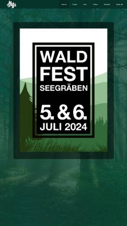 Vorschau der mobilen Webseite www.waldfest.ch, Waldfest Seegräben