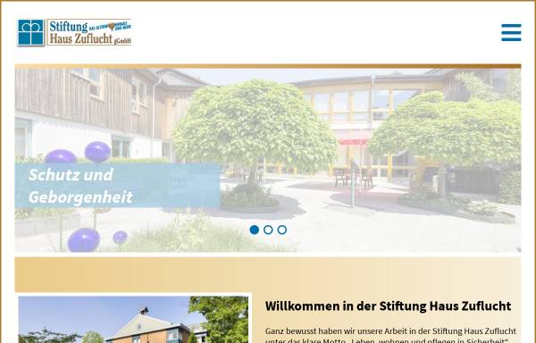 Vorschau von www.sthz.de, Stiftung Haus Zuflucht