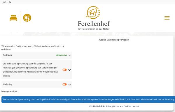 Vorschau von www.forellenhof.de, Ringhotel Forellenhof