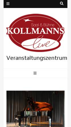 Vorschau der mobilen Webseite kollmanns-live.de, Kollmanns Live - dGTecs GmbH