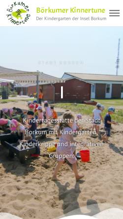 Vorschau der mobilen Webseite www.kindergarten-borkum.de, Kindergarten Borkum
