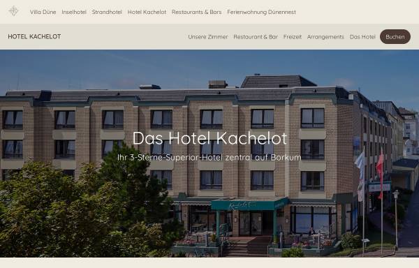Vorschau von www.kachelot-borkum.de, Aparthotel Kachelot Borkum
