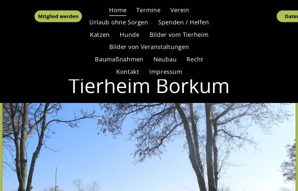Vorschau von www.tierheim-borkum.de, Tierschutzverein Borkum e.V.