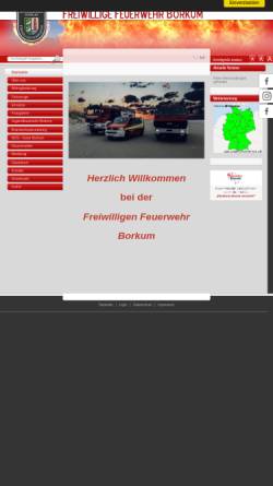 Vorschau der mobilen Webseite www.feuerwehr-borkum.de, Feuerwehr Borkum