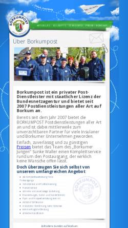 Vorschau der mobilen Webseite www.borkumpost.de, Borkumpost